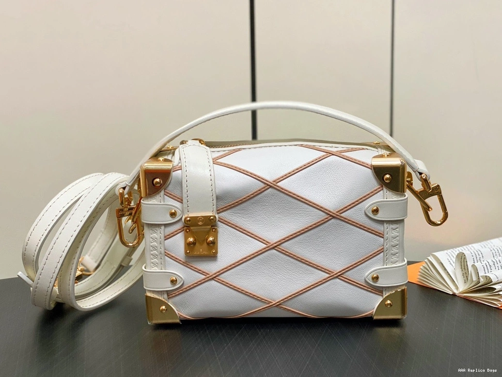 Aaa replica bags Side LOUIS VUITTON PM-18*12.5*8CM Trunk 0811